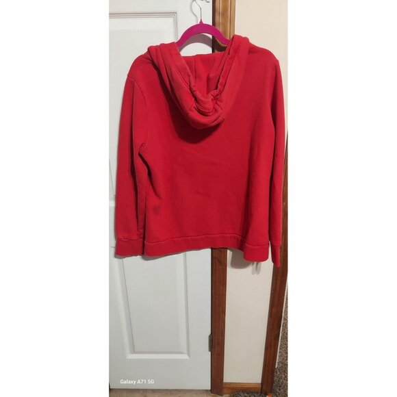 Majestic Fun Fashion Kansas City Chiefs Hoodie Size L Women NFL Red Mahomes - Picture 8 of 9